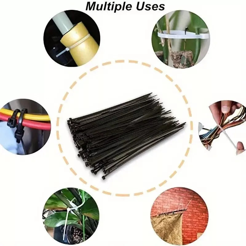 Nylon Cable Ties 3x200mm Black