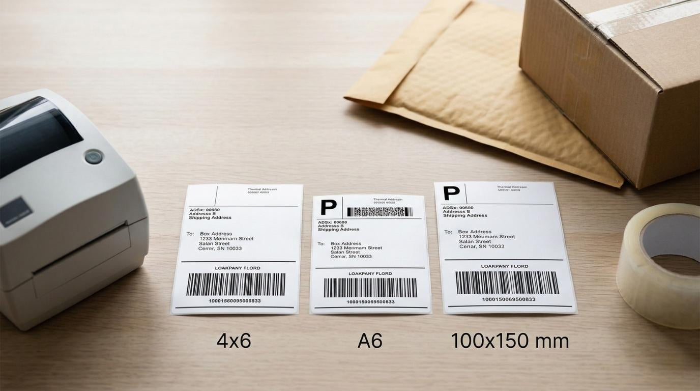 4x6 Label Size in mm: A6 vs 100x150 Explained – Boxy Packaging