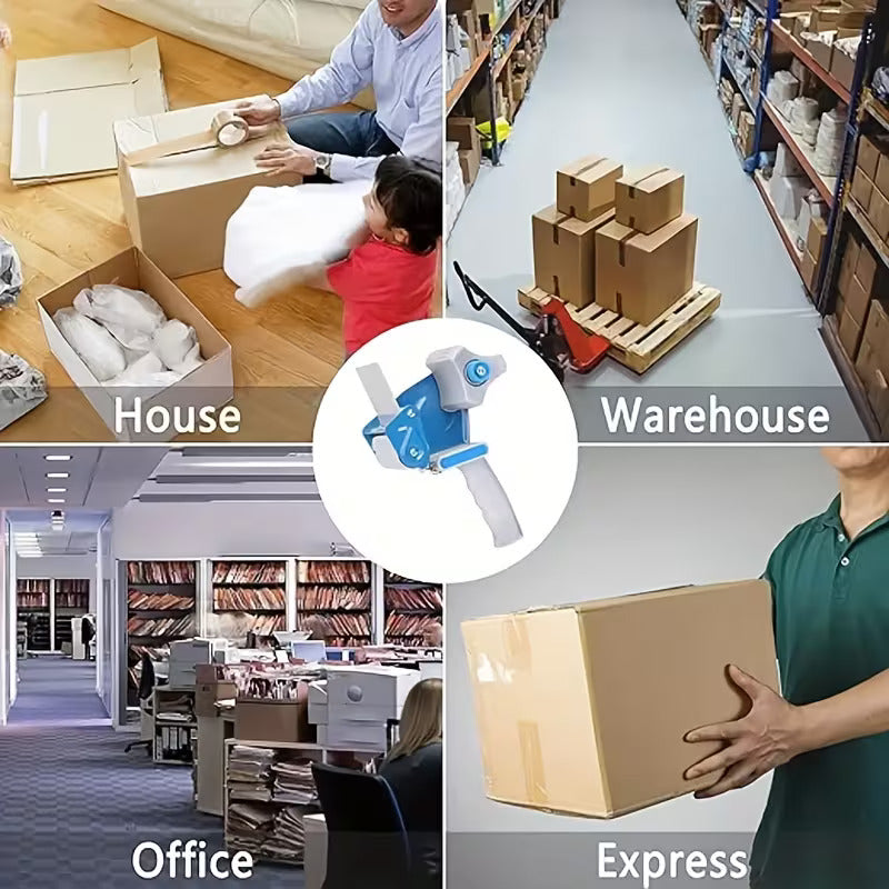 Industrial shipping and logistics scenes showing cardboard boxes on factory conveyors, warehouse shelves, transport vans, and express delivery stacks