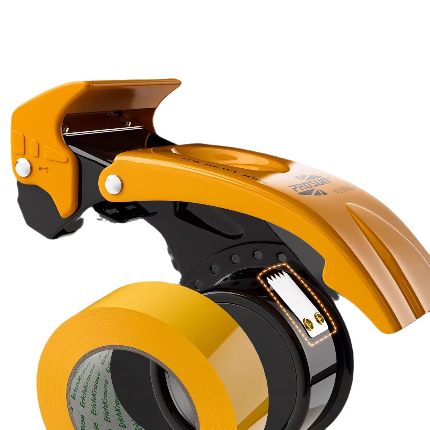 Heavy-Duty Tape Dispenser Yellow
