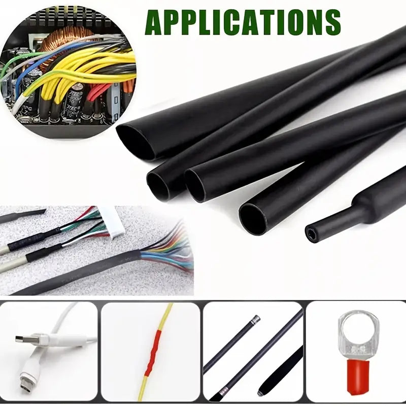 Yellow Heat Shrink Tubing – 530pcs Assorted Kit 2:1 Ratio (Copy)