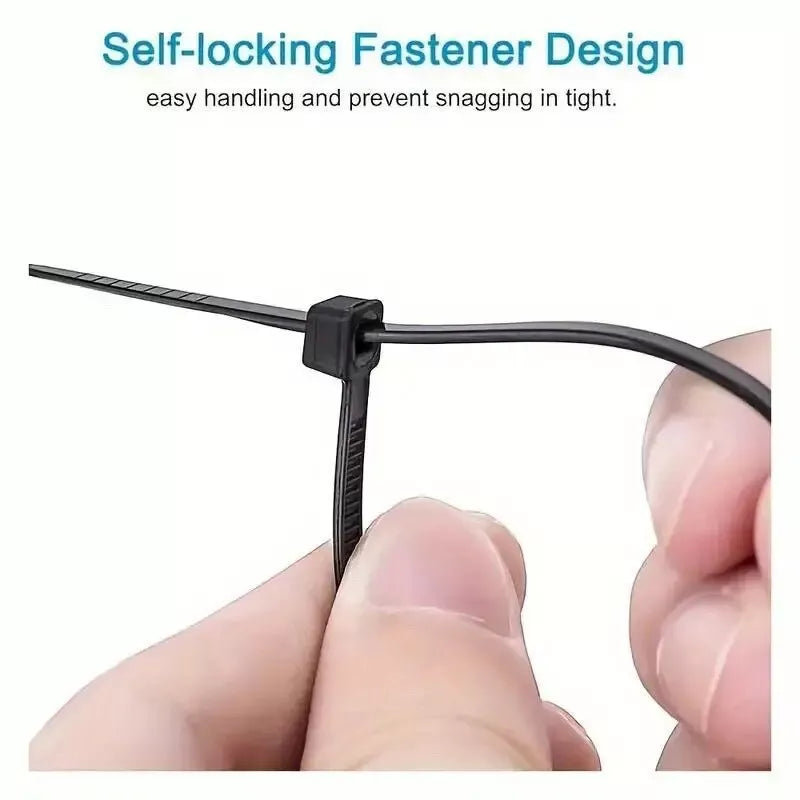 Nylon Cable Ties 3x200mm Black