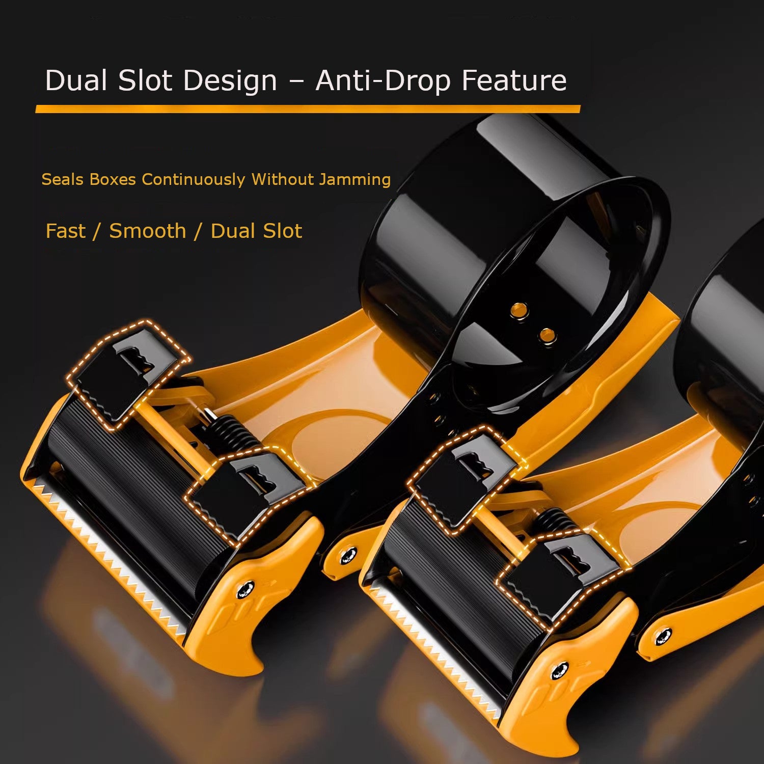 Heavy-Duty Tape Dispenser Yellow
